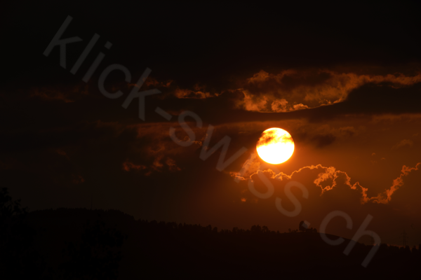 Sonnenuntergang am Zugersee in Arth