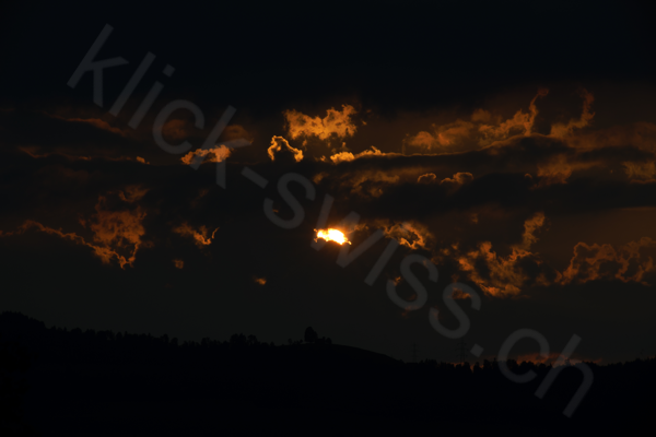 Sonnenuntergang am Zugersee in Arth