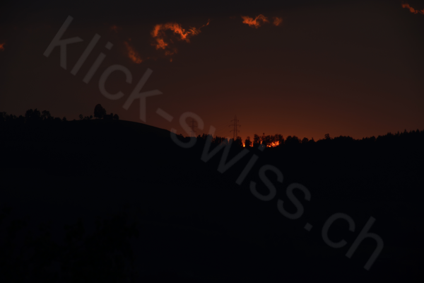 Sonnenuntergang am Zugersee in Arth