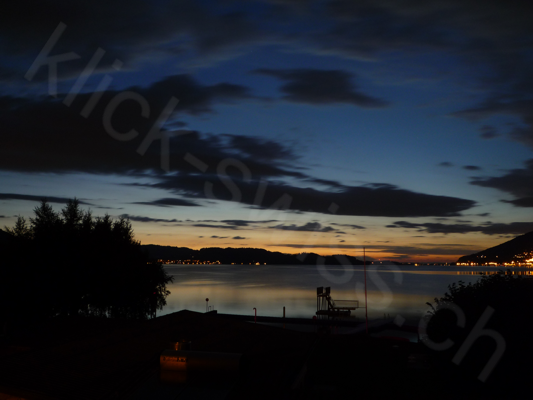 Sonnenuntergang am Zugersee in Arth